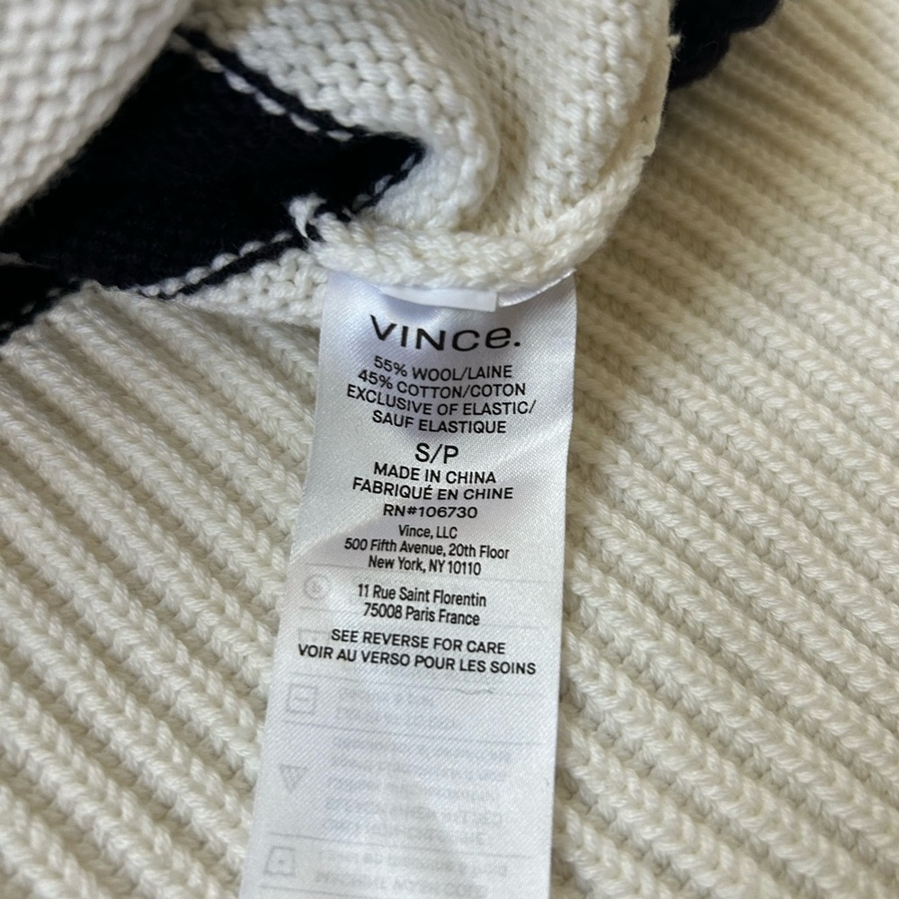 Vince merino wool cotton sweater - Picture 6 of 8